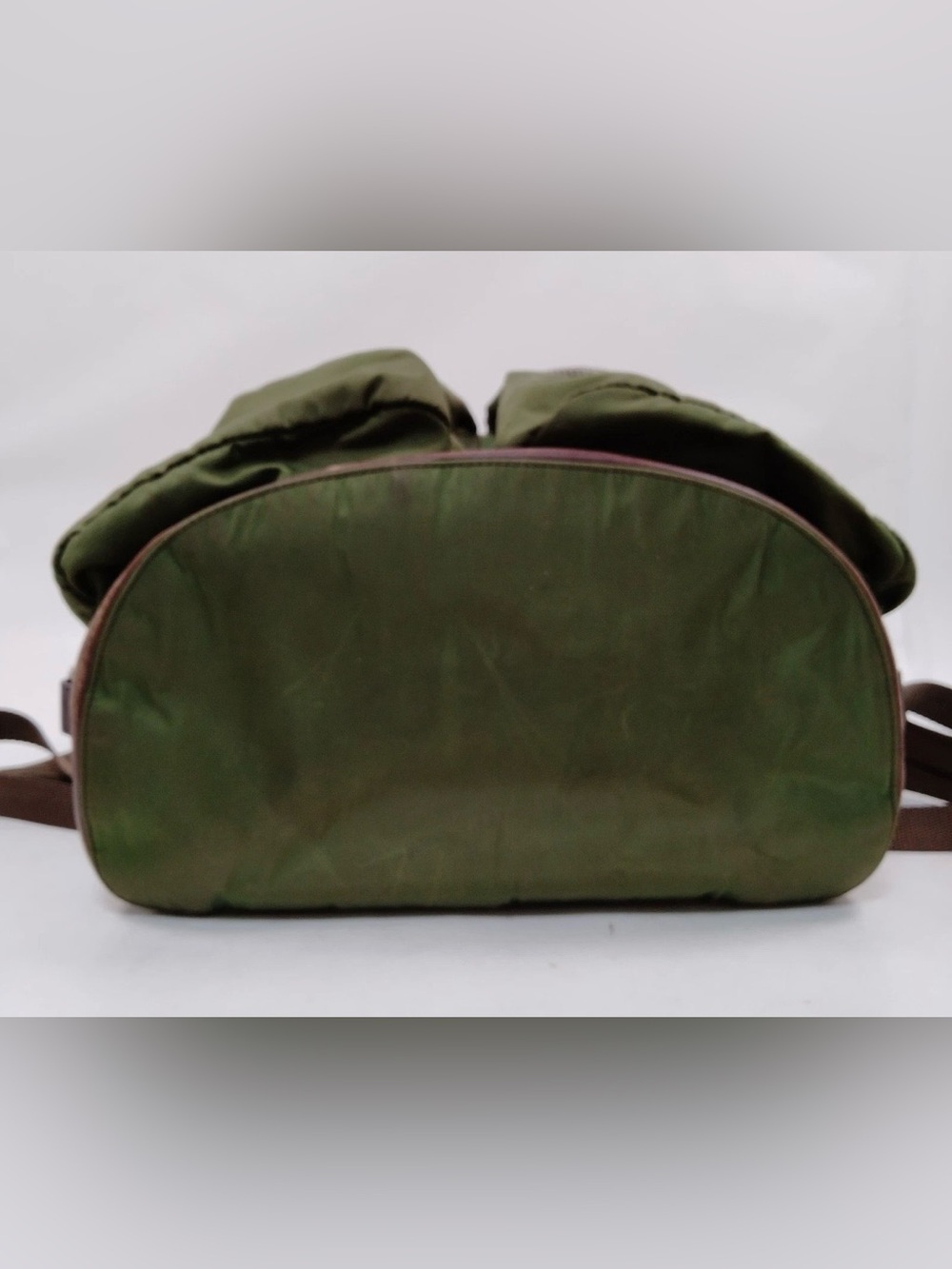 Prada Vintage Green Nylon Backpack | Auth Made in Italy - Picture 9 of 10